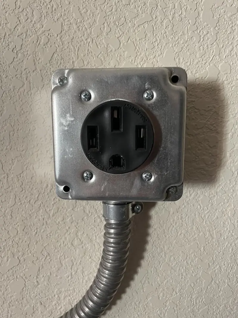 NEMA 14-50 outlet installed for Electrical Panel Upgrade in Titusville